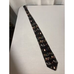 Vintage Looney Tunes Mania Hand Made 100% Silk Tie 1994 Looney Tunes Characters